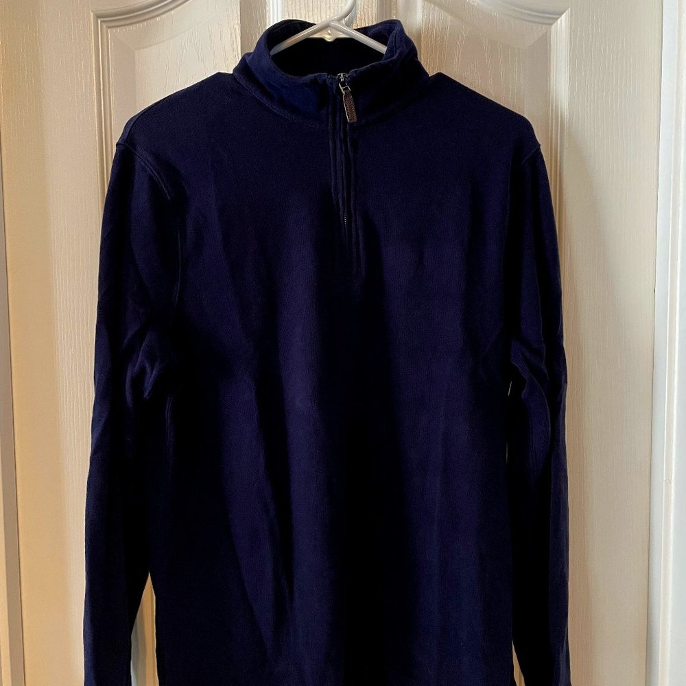 J. Crew Blue Mercantile Quarter Zip
